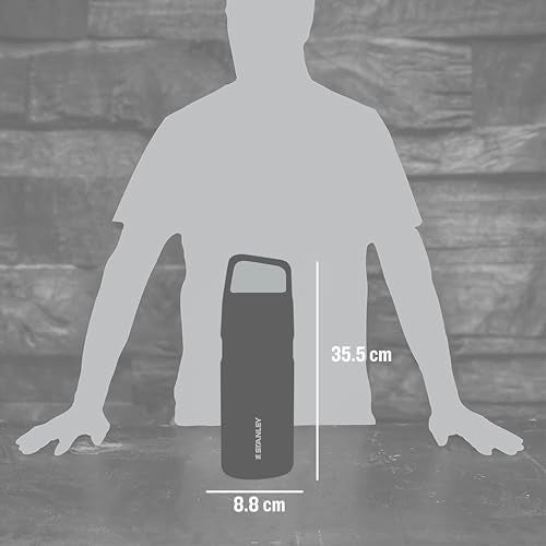 Stanley IceFlow Cap and Carry Water Bottle 50 oz | Wide Mouth Twist Lid | Lightweight and Leakproof for Travel and Sports | Insulated Stainless Steel | BPA-Free | Citron - Image 3