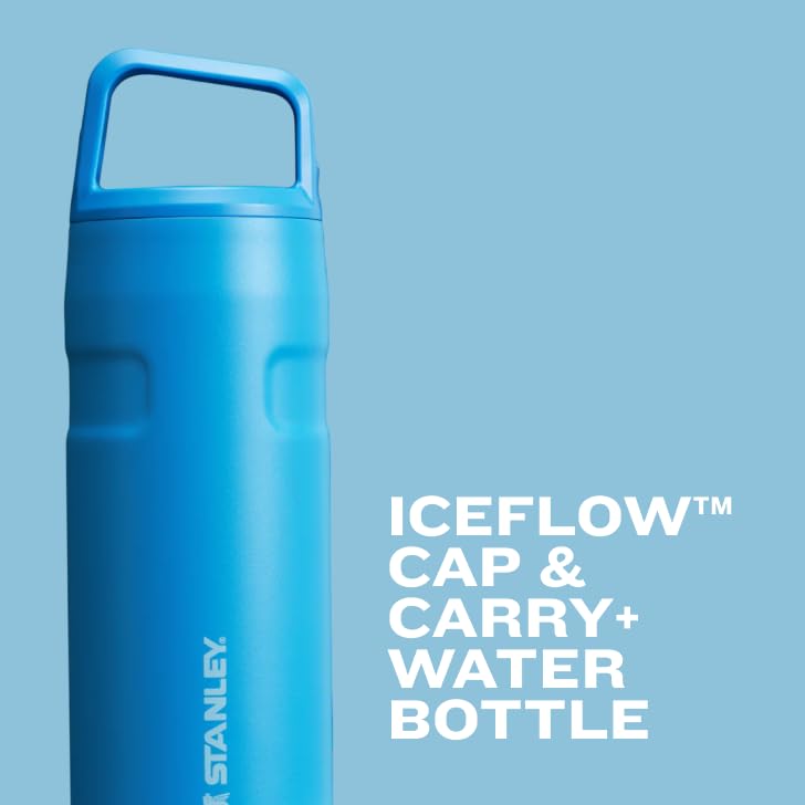 Stanley IceFlow Cap and Carry Water Bottle 50 oz | Wide Mouth Twist Lid | Lightweight and Leakproof for Travel and Sports | Insulated Stainless Steel | BPA-Free | Citron - Image 4