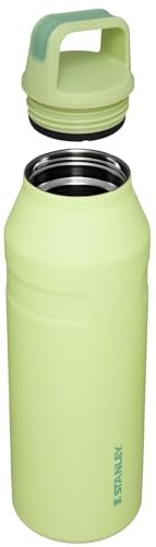 Stanley IceFlow Cap and Carry Water Bottle 50 oz | Wide Mouth Twist Lid | Lightweight and Leakproof for Travel and Sports | Insulated Stainless Steel | BPA-Free | Citron - Image 2