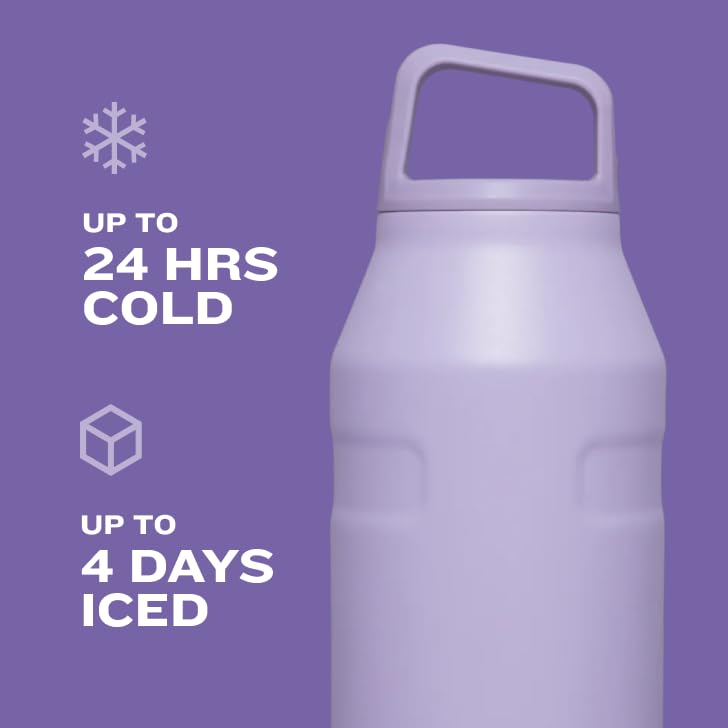 Stanley IceFlow Cap and Carry Water Bottle 50 oz | Wide Mouth Twist Lid | Lightweight and Leakproof for Travel and Sports | Insulated Stainless Steel | BPA-Free | Citron - Image 5
