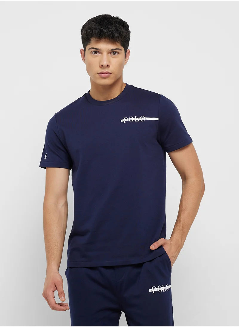 بولو رالف لورين Logo Crew Neck T-Shirt