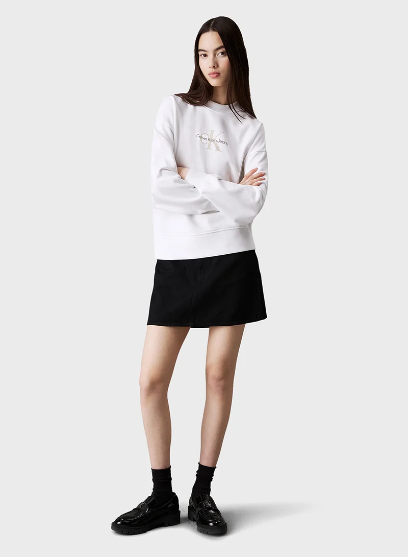 كالفن كلاين جينز Textured Logo Sweatshirt