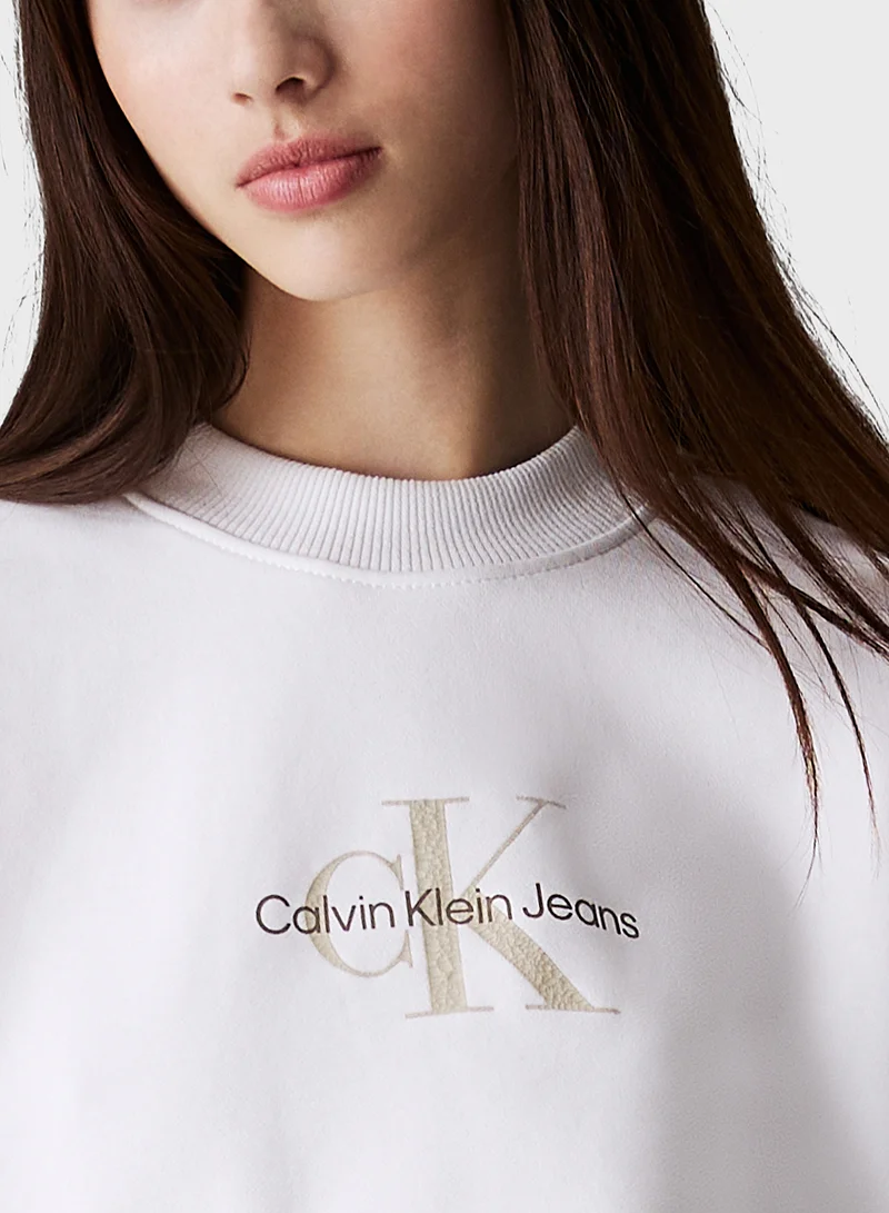 كالفن كلاين جينز Textured Logo Sweatshirt
