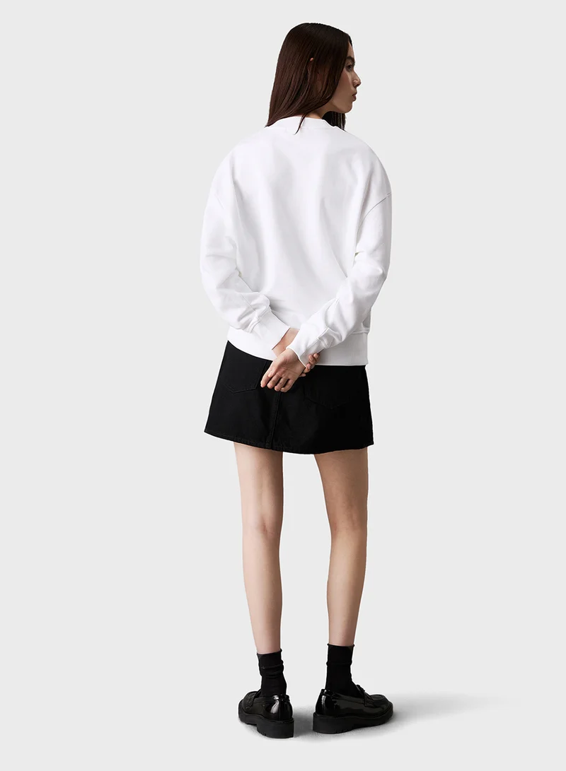 كالفن كلاين جينز Textured Logo Sweatshirt