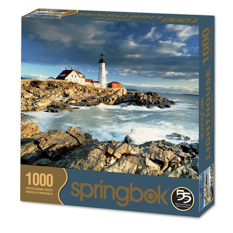 Springbok's 1000 Piece Jigsaw Puzzle Portland Head Lighthouse - Made in USA - Image 2