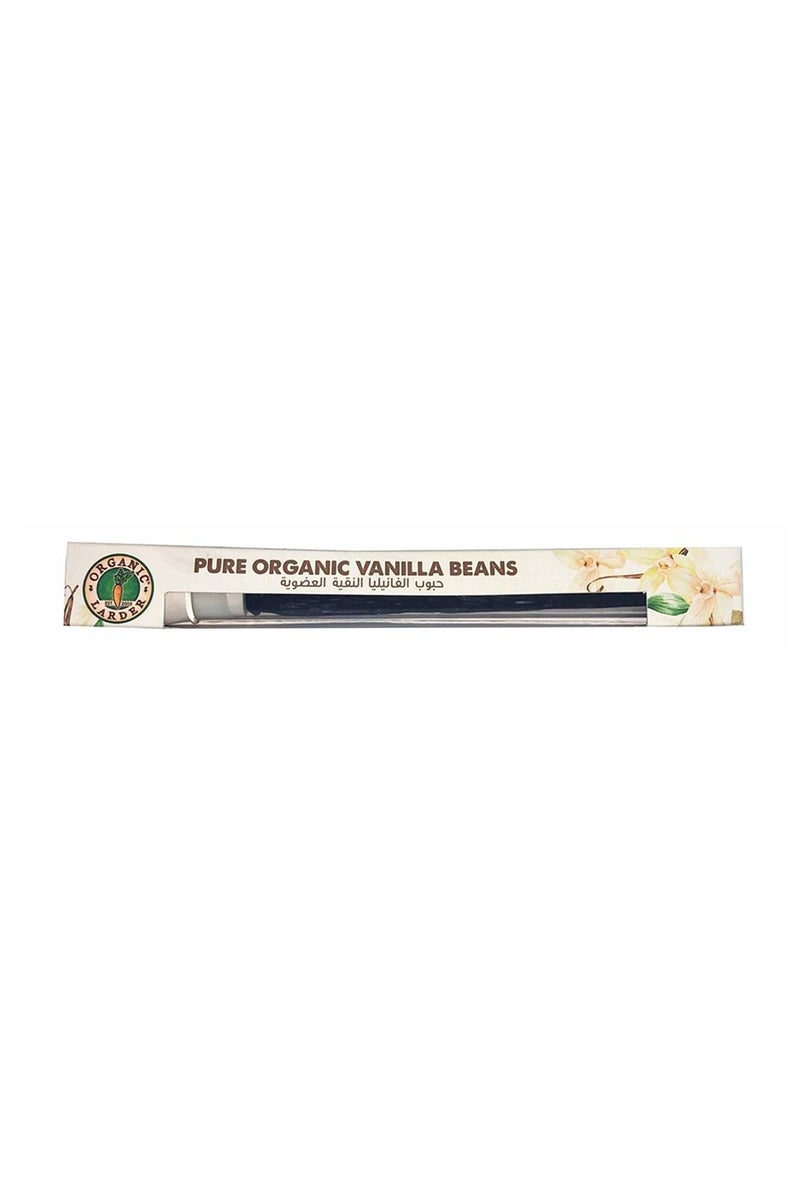 Organic Pure Vanilla Pods, Contains 3 Vanilla Beans per Pack, 15g