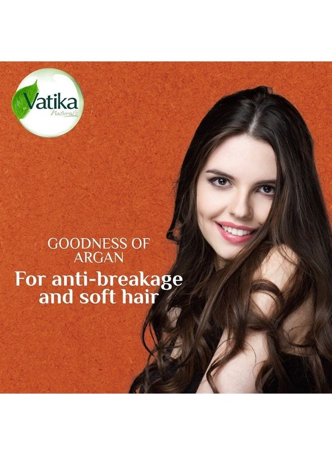 Dabur - Vatika Naturals Shampoo for Women - Nourish and Rejuvenate Your Natural Hair - Strengthening & Moisturizing Hair Cleanser for Curly Hair, Damaged Hair, All Hair Types (400ml Bottle Argan) - Image 1