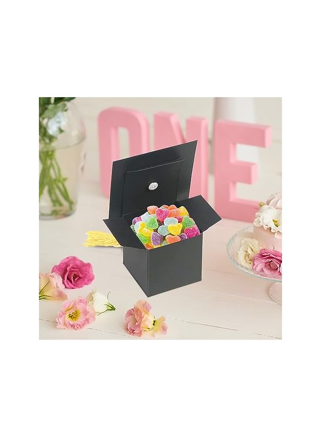 The Bros Graduation Cap Gift Box, Graduation Party Favors Graduation Candy Box, with Tassel Treat Box, Graduation Sweet Boxes, Graduation Centerpieces for Tables Graduation Decorations Grad Party Favor (25Pcs) - Image 3