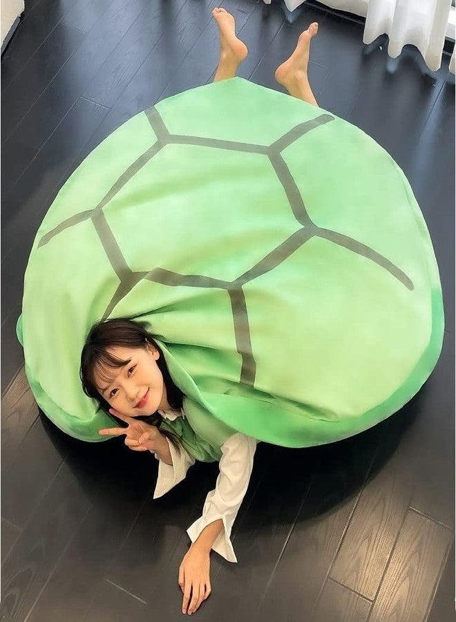 Srutirbo Wearable Turtle Shell Pillow, Removable Oversized Doll Stuffed Animal Costume Plush Toy Funny Dress Up,Creative Gift for Boys Girls Adults (51 in, Green) - Image 3