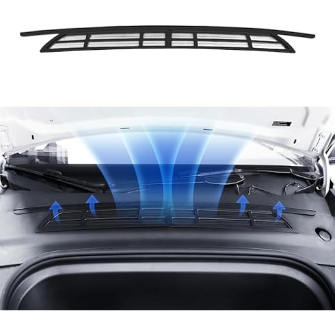 ريحني غطاء فتحة هواء لتسلا موديل Y شبكة هواء شبكة حماية داخلية لحماية صندوق السيارة الأمامي متوافقة مع 20202024 موديلات الطراز 1 - Image 1