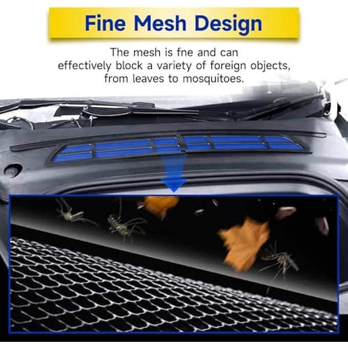 ريحني غطاء فتحة هواء لتسلا موديل Y شبكة هواء شبكة حماية داخلية لحماية صندوق السيارة الأمامي متوافقة مع 20202024 موديلات الطراز 1 - Image 5
