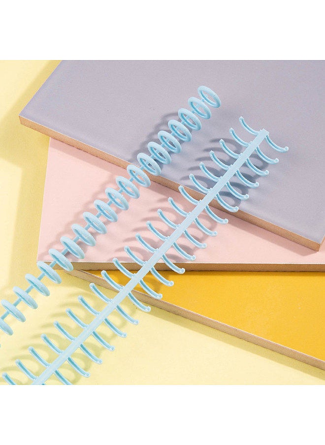 Kw-trio 10pcs Plastic 30-Hole Loose Leaf Binders Ring Binding Spines Combs 85 Sheets Capacity for DIY Paper Notebook Album Office School Supplies  - Image 5