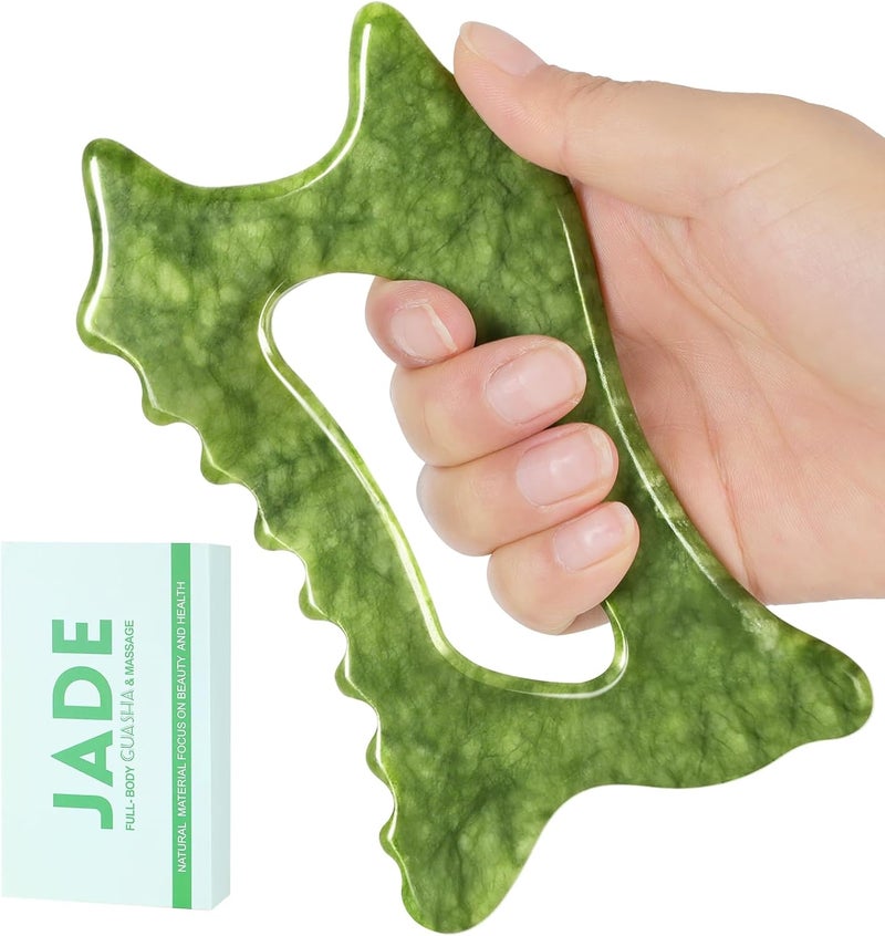 airogym Jade Guasha Tool Gua Sha Body Massage Tool Body Guasha Guasha Board Face Lift Muscle Relief Massage Board - Image 1