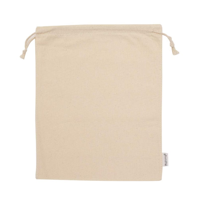 Augbunny 100% Cotton 10- by 12-Inch Muslin Bags with Drawstring, For Bulk Food Storage，12-Pack - Image 5