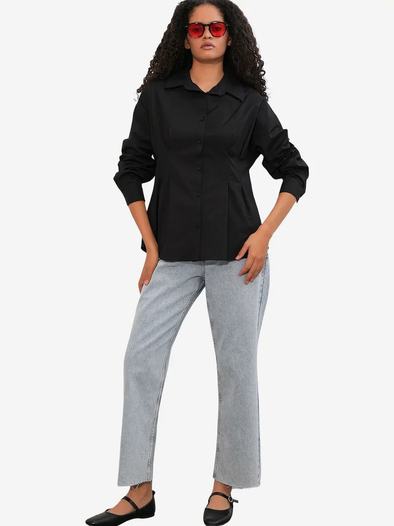 بيغ دارت BDART Fitted Poplin Shirt With Button Front