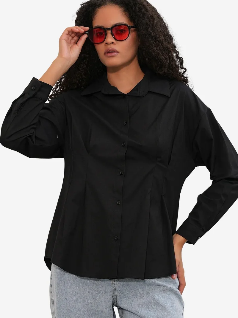بيغ دارت BDART Fitted Poplin Shirt With Button Front