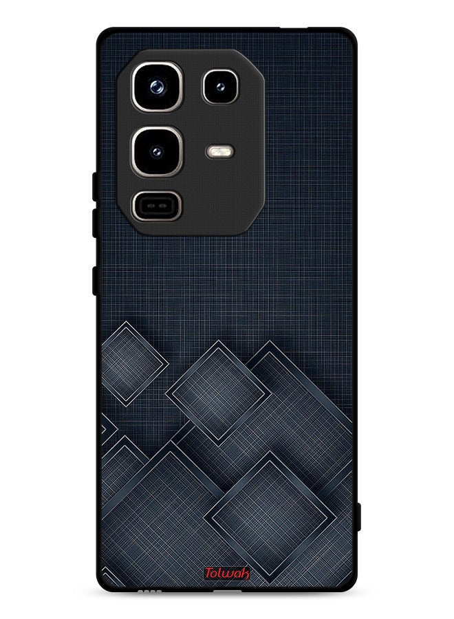 Tolwak Infinix Note 50 Pro 4G Protective Case Cover Squares Pattern On Cloth - Image 1