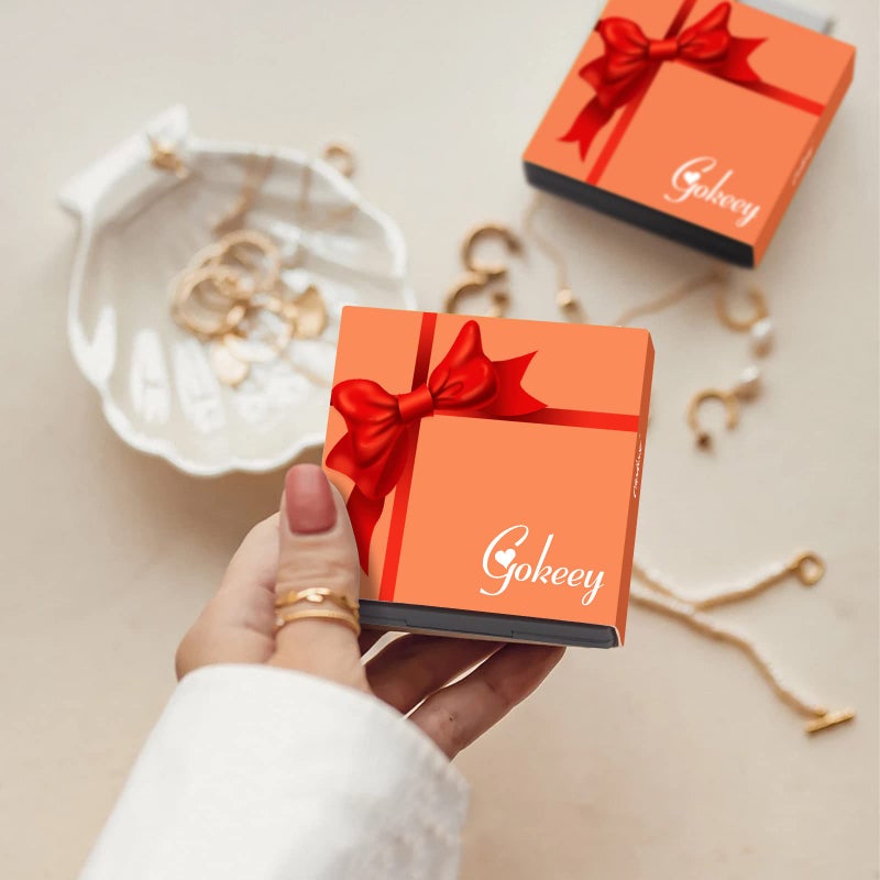 Gokeey Reoxvo Reovxo Dainty Rose Gold Chain Bracelet for Women 14K Rose Gold Link Bracelet for Women Layered Cuban Paperclip Link Chain Cute Gold Bracelets Set for Women Jewelry Gift Adjustable - Image 2