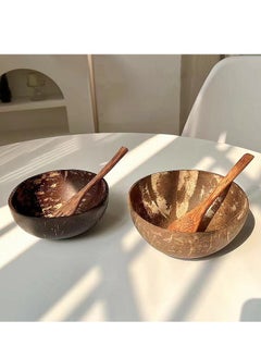 Laseta 3-piece Natural Raw Coconut Shell Bowl Brown (D)13cm， 600ml  - Image 5