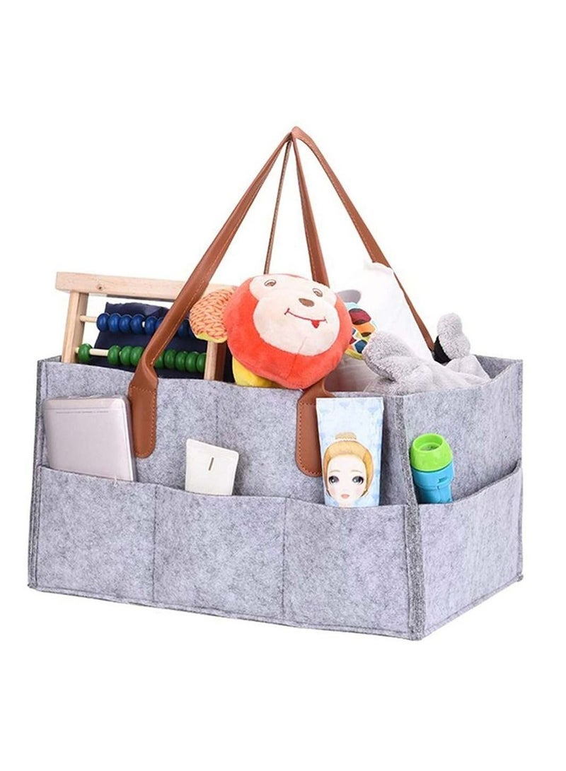 STAR BABiES Combo (Caddy Diaper Bag Grey, Disposable changing mat 10pcs, Scented Bag pack of 10-Brown - Image 3