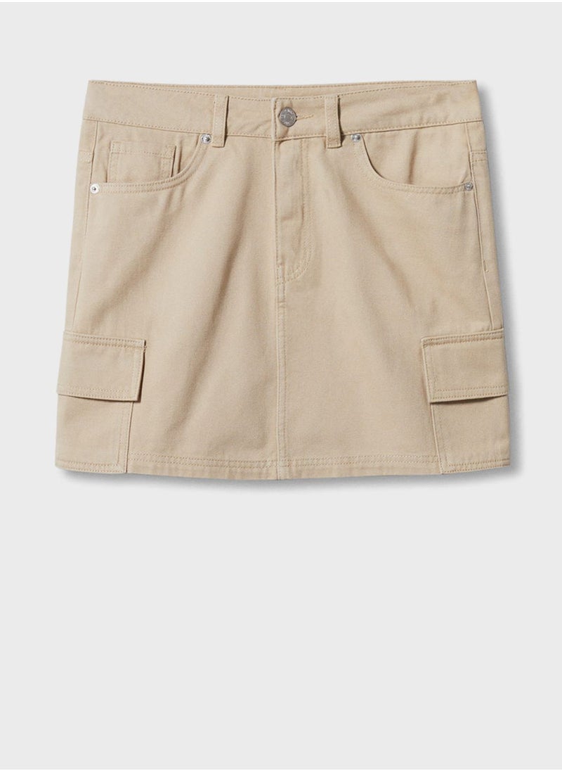 MANGO - Kids Cargo Skirt - Image 1