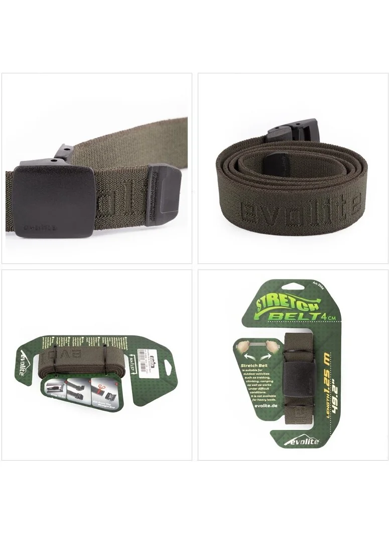 Evolite Outdoor Stretch Belt 4cm - Khaki