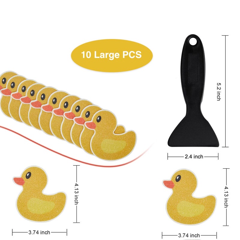 Secopad Original 20 PCS Non Slip Bathtub Stickers, Adhesive Kids Anti Slip Decal Treads for Shower and Bath Tub with Premium Scraper, Each About 4.5" x 3.5" - Image 4