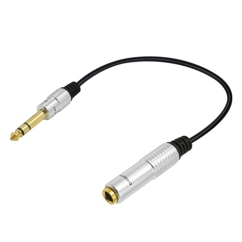 Poyiccot 1/4 inch Extension Cable, 6.35mm 1/4" inch Male to Female Stereo Headphone Guitar Extension Cable Cord, Gold Plated Quarter inch Headphone Extension Cable, 12inch Length - Image 2