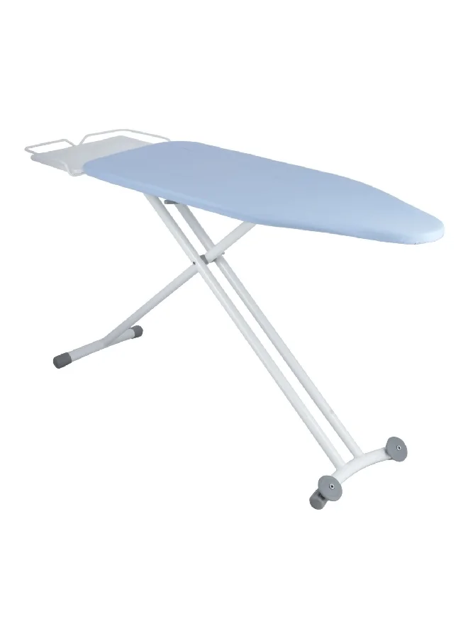 HoneyBee Free Standing Foldable Mesh Top Ironing Board Light Blue and White 122 x 48 x 17 cm