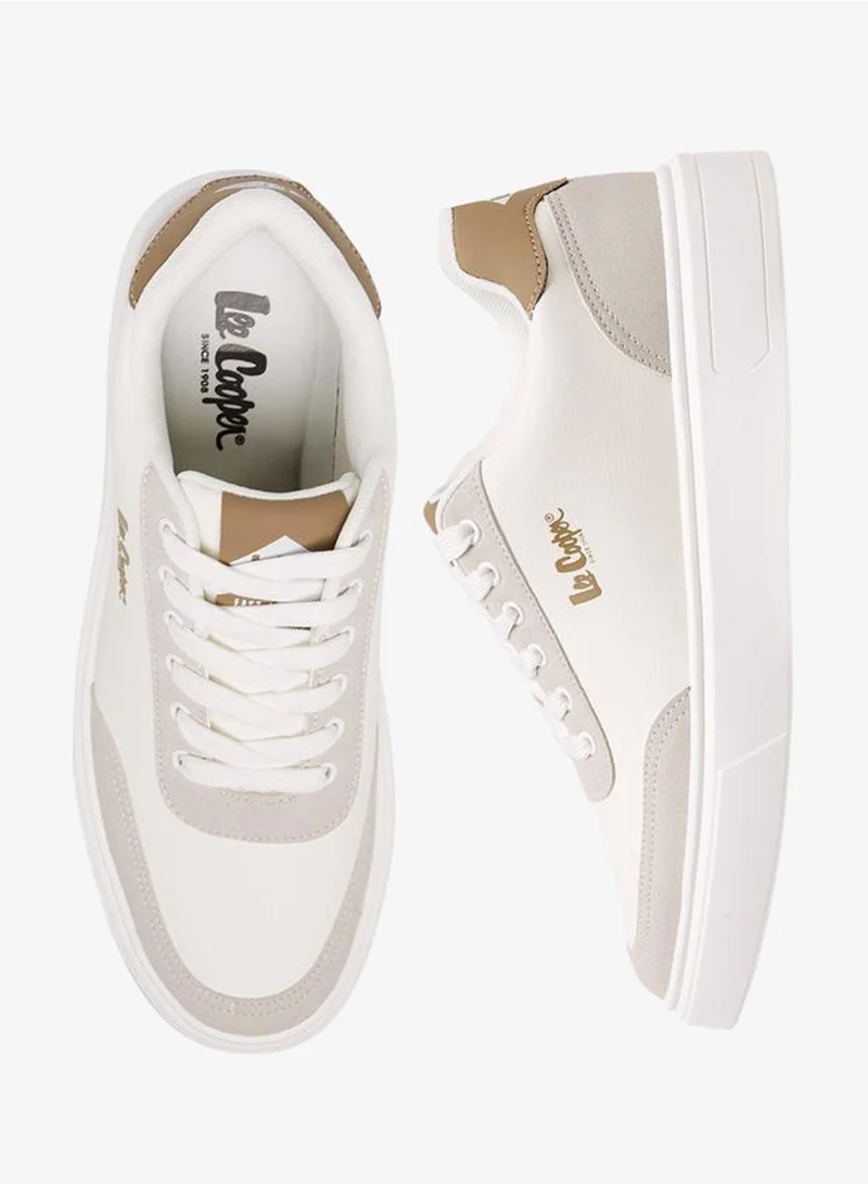 Lee Cooper Men'S Solid Lace-Up Sneakers