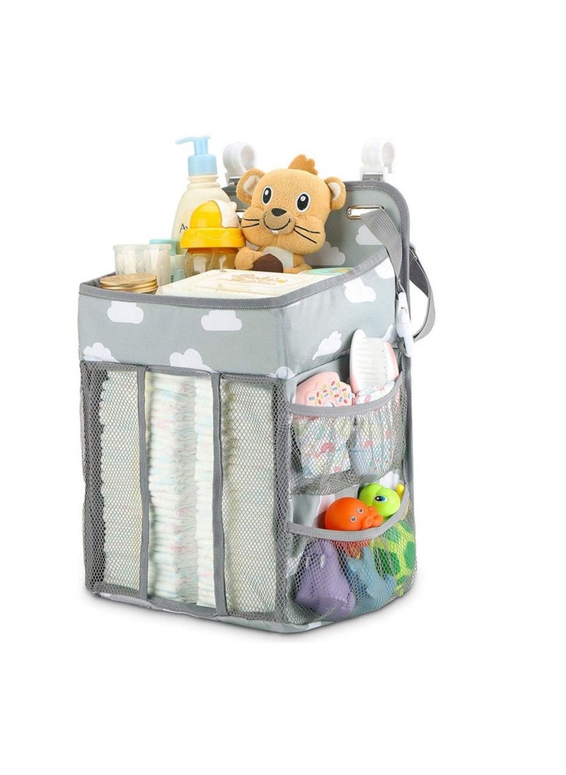 Sharpdo Bedside storage hanging bag, multifunctional foldable hanging bag, baby diaper toy storage hanging bag  - Image 1