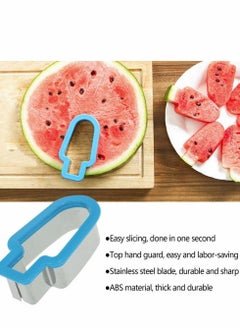 Y&D Popsicle Molds for Kids, 2 Pcs Shape Mold Watermelon Slice Model, Stainless Steel Fruit Cutter Kitchen Gadgets, Modeling Ice Lolly Moulds For Family Parties Camping  - Image 4