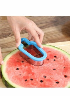 Y&D Popsicle Molds for Kids, 2 Pcs Shape Mold Watermelon Slice Model, Stainless Steel Fruit Cutter Kitchen Gadgets, Modeling Ice Lolly Moulds For Family Parties Camping  - Image 5