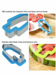 Y&D Popsicle Molds for Kids, 2 Pcs Shape Mold Watermelon Slice Model, Stainless Steel Fruit Cutter Kitchen Gadgets, Modeling Ice Lolly Moulds For Family Parties Camping  - Image 2