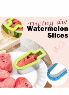 Y&D Popsicle Molds for Kids, 2 Pcs Shape Mold Watermelon Slice Model, Stainless Steel Fruit Cutter Kitchen Gadgets, Modeling Ice Lolly Moulds For Family Parties Camping  - Image 3