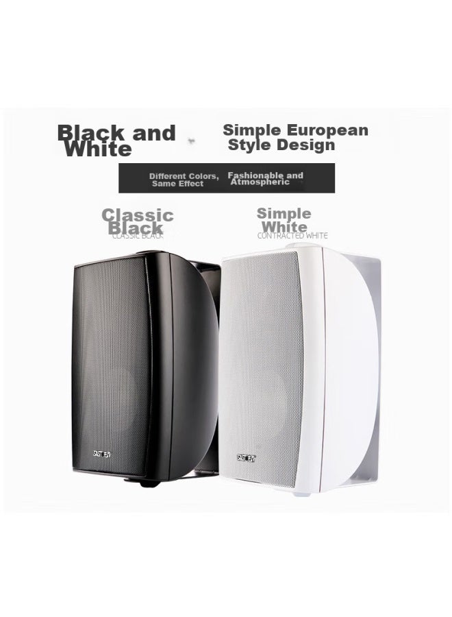 SAST Dw50 Wall-Mounted Speaker 50W Passive Requires Amplifier For Shops, Commercial, Engineering, Conference Rooms, Home, Restaurants, Public Address, Background Music 5-Inch - Image 4