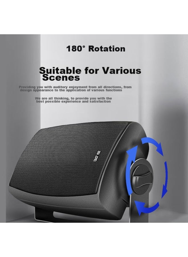 SAST Dw50 Wall-Mounted Speaker 50W Passive Requires Amplifier For Shops, Commercial, Engineering, Conference Rooms, Home, Restaurants, Public Address, Background Music 5-Inch - Image 5