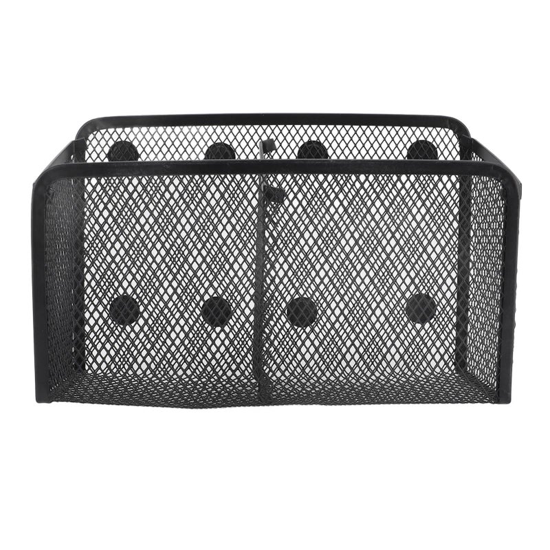 Metal Mesh Pencil Cup Holder Large Capacity Magnetic Pen Organizer For Desk Cabinet - Image 4