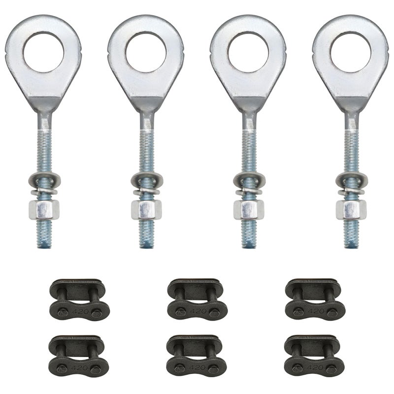 Strongthium 15mm 59 Rear Chain Axle Tensioner Adjuster for Coleman CT200U BT200X Massimo Baja MB165 MB200 MBX10 MBX11 CRF50 XR70 CT70 Predator 212cc 196cc 65hp Mini Bike 50cc125cc Pit Dirt Bike - Image 3