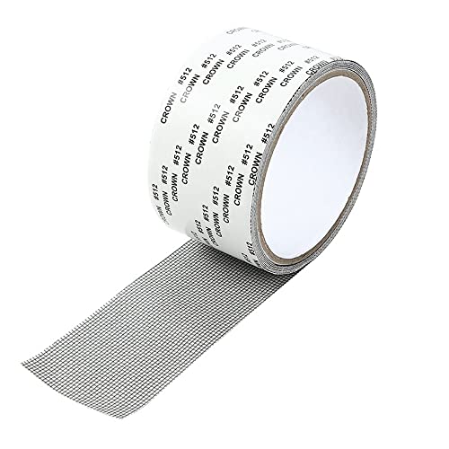 Evona Window Screen Repair Tape Waterproof Patch Self-Adhesive Super Fix Anti-Insect Door Mosquito Net Mesh Broken Holes Repair for Screen Window and Screen Door, Home, Camper, Cottage - Image 1