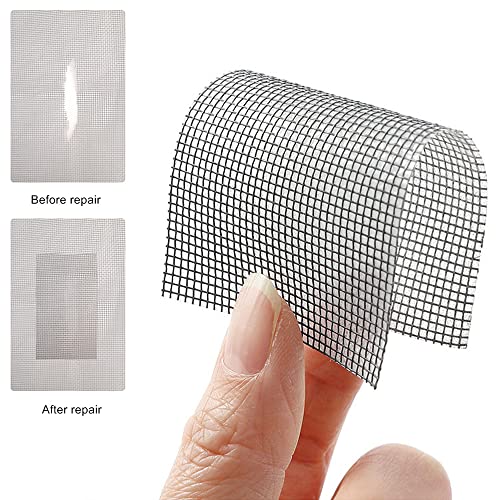 Evona Window Screen Repair Tape Waterproof Patch Self-Adhesive Super Fix Anti-Insect Door Mosquito Net Mesh Broken Holes Repair for Screen Window and Screen Door, Home, Camper, Cottage - Image 5