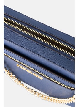 Michael Kors Women Brand Logo Cross Body Bag, Navy  - Image 4