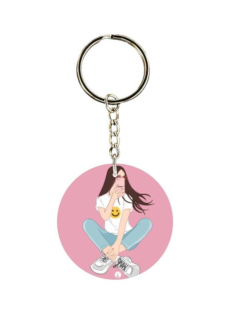 RKN Printed Single Sided Keychain