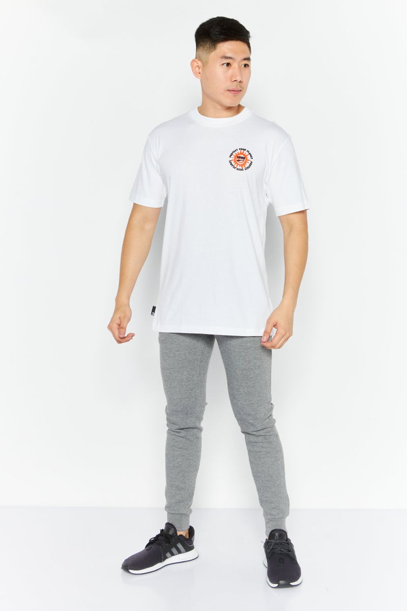 PUMA Men Sport Fit Round Neck Short Sleeve Outdoor T Shirt, White - Image 2