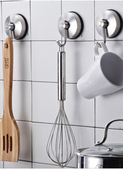 Generic Stainless steel powerful vacuum suction cup shower hook Multifunctional kitchen non-nail hook Waterproof metal hook  - Image 5