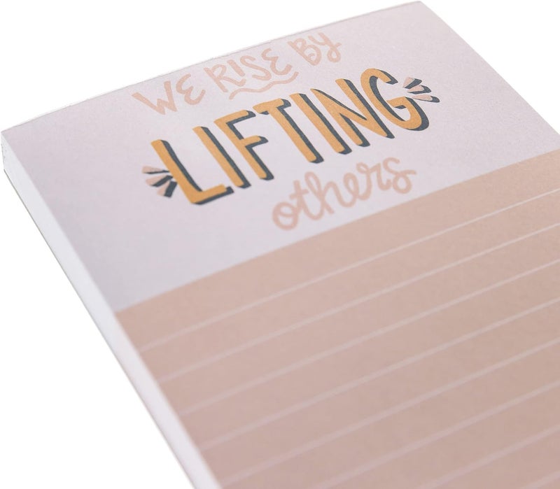 Graphique “We Rise” Magnetic Notepad | 100 Tear-Away Sheets | Grocery, Shopping, To-Do List | Magnetic Writing Pad for Fridge, Kitchen, Office | Lined Paper | Great Gift | 4” x 9.25” - Image 2