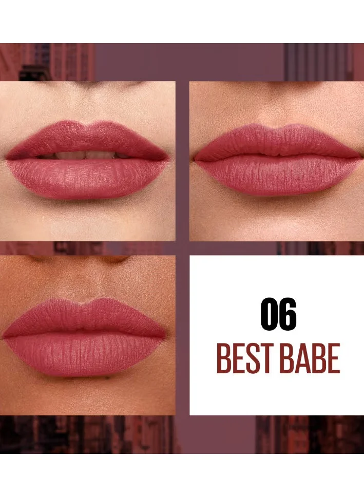 MAYBELLINE NEW YORK Sensational Liquid Matte Lipstick 06 Best Babe