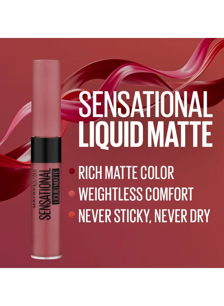 MAYBELLINE NEW YORK Sensational Liquid Matte Lipstick 06 Best Babe