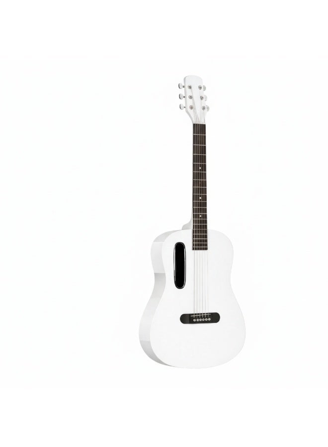 Megarya GS-X1 Signature Series Portable Guitar – Premium African Tonewood – In White Finish - Image 4
