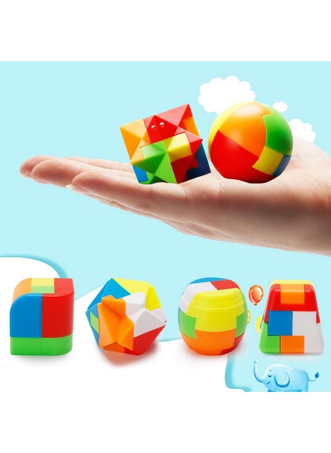 20 Pcs Brain Teasers Puzzle Game Plastic Original 3D Sphere Puzzle Magic Ball Brain Teaser Puzzles Chain And Sturdy Intelligence Game Puzzles For Boys And Girls Educational